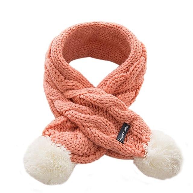Echarpe Enfant Avec Pompons